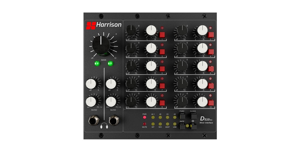 Harrison 500 Rack with Dante card and Mixer