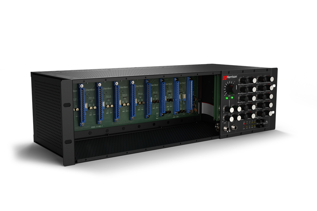 Harrison 500 Rack with Dante card and Mixer