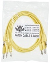 Black Market Modular patchcable 5-Pack 9 cm yellow