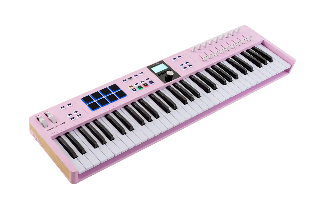 KeyLab_Essential61_RoseQuartz_3-4LEFT.webp