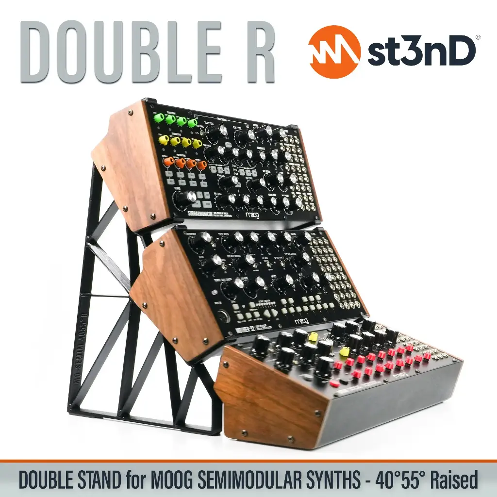 St3nD Moog Semimodular Synth Double Stand - 40°&55°