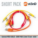 st3nD Eurorack Modular Patch Cable - SHORT SELECTION - 7 PCS/Pack
