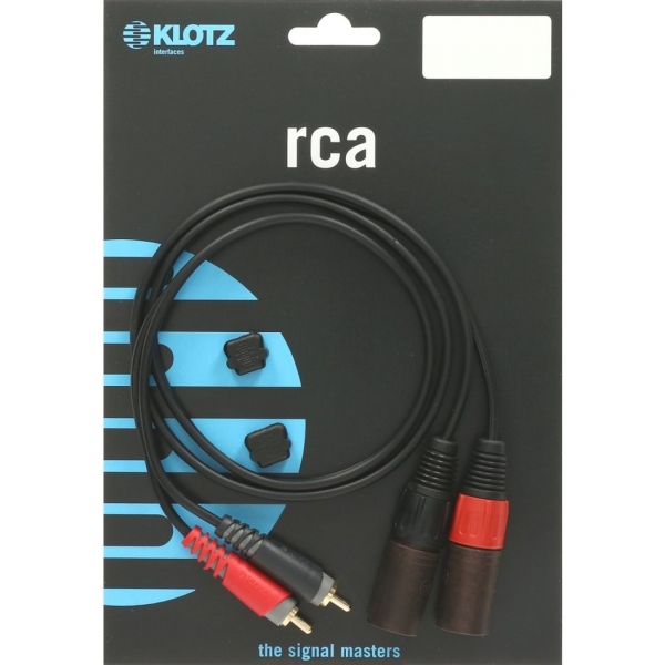 Klotz XLR - RCA dupla kábel 3m