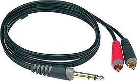 Klotz 6,3 JACK - RCA 1m