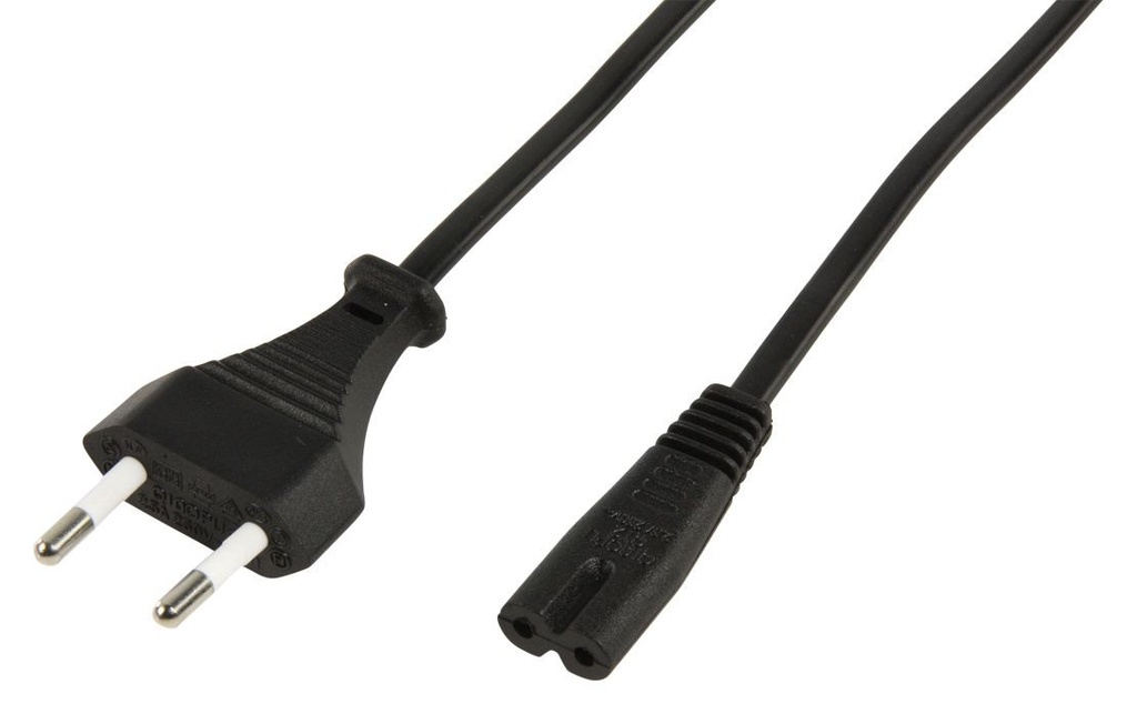 Noname Piskóta tápkábel 1.8m (IEC C7)