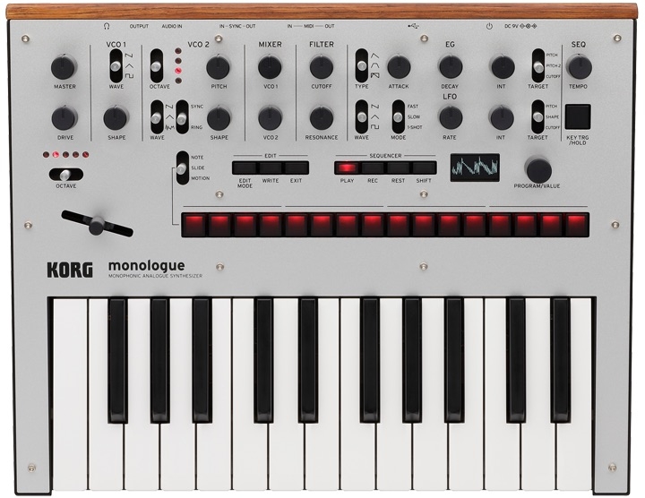 Korg Monologue SV - ezüst színben