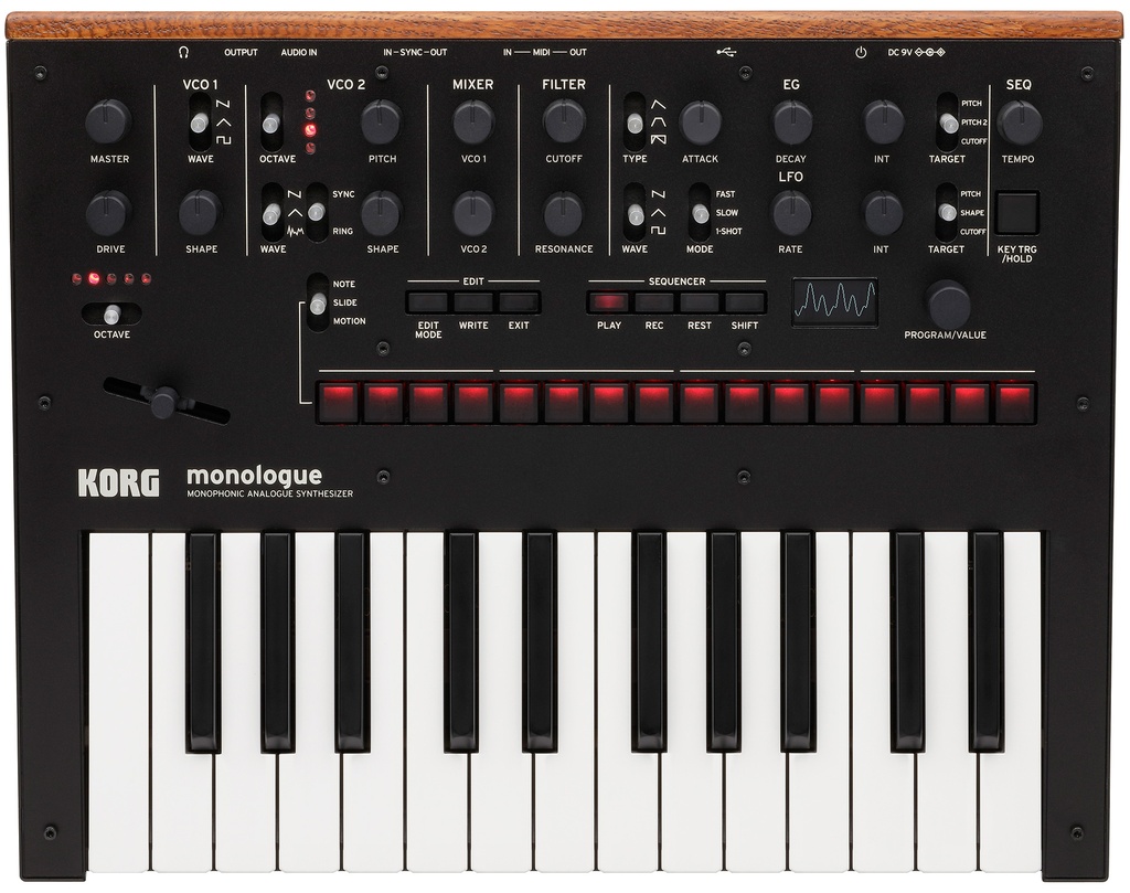 Korg Monologue BK - fekete színben