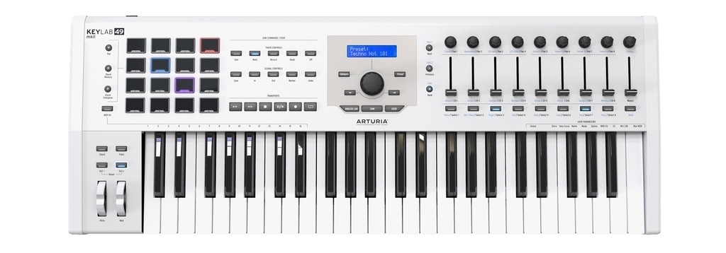 Arturia KeyLab mkII 49 White - ajándék V Collection 11 (Akciós példány)