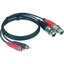 [KL-ATCF0100] XLR-RCA dupla kábel - 1m