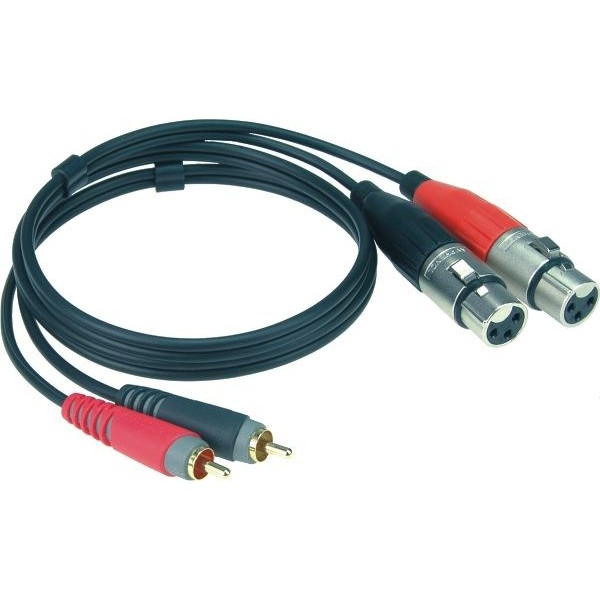 Klotz XLR-RCA dupla kábel - 6m