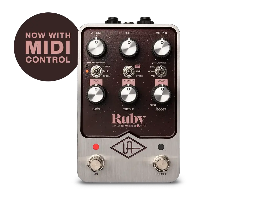 Universal Audio UAFX Ruby '63 Top Boost Amplifier