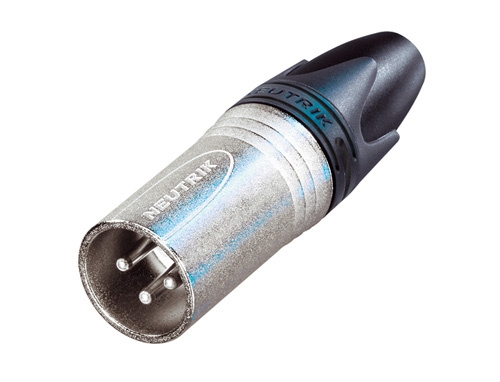 Neutrik 3 pólusú XLR dugó egyenes