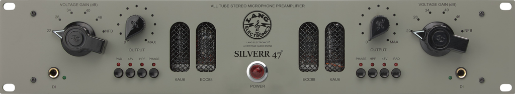 Heritage Audio Lang Electronics SilverR47 Dual Tube Mic Preamp