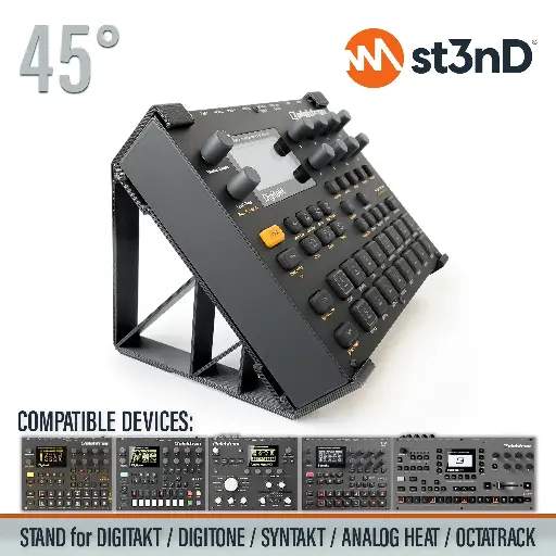 [ABS11140] St3nD Elektron Digitakt/Digitone/Analog Heat Mk1 & Mk2/Octatrack Mk2 - 45° Stand