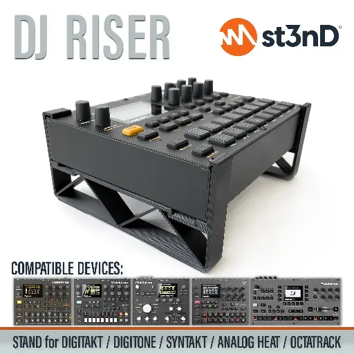 [ABS11141] St3nD Elektron Digitakt/Digitone/Analog Heat Mk1 & Mk2/Octatrack Mk2 - Djriser Stand