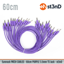 st3nD Eurorack Modular Patch Cable - 60cm PURPLE - 15 PCS/Pack