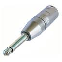 Neutrik 6.3 Jack TS - XLR papa átalakító