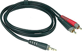 [KL-AY70600] Klotz 3,5 Jack - 2xRCA 6m