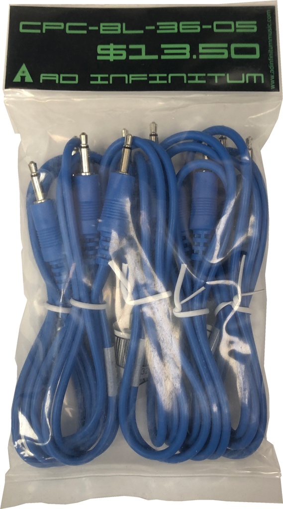 Blue Patch Cable 120cm 5-pack