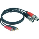Klotz XLR-RCA dupla kábel - 2m