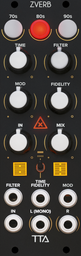 TipTop Audio-ZVERB The Reverbs Effect Collection Black