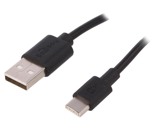 [USB-USBC-1.0-BK] Goobay USB-C - USB-A 1m