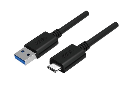 [Y-C474BK+] Unitek Prémium USB 3.1 Gen 1 USB C apa - USB A apa kábel, 1 m