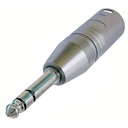 Neutrik XLR papa - 6.3 Jack TRS papa átalakító